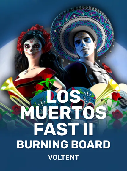 Los Muertos Fast II Burning Board game tile